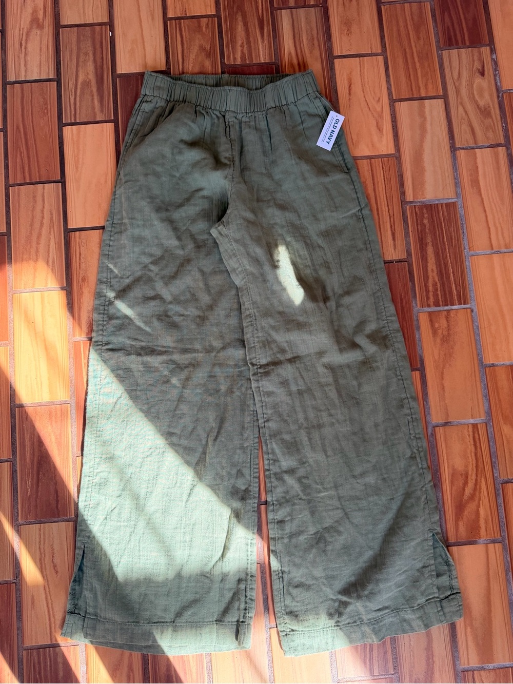 Old Navy Olive Green Wide-Leg Women's Pants